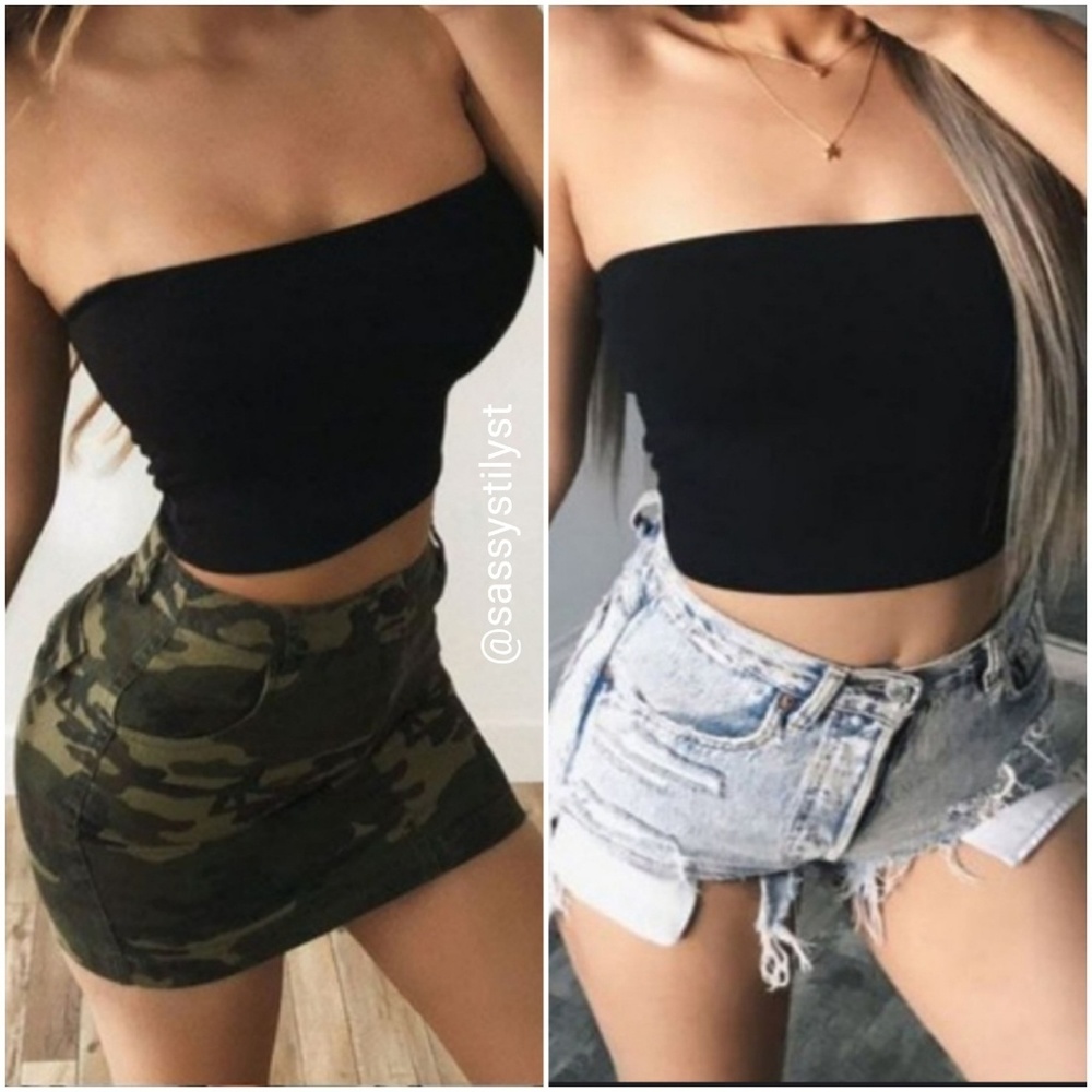 🔥LAST 1🔥Black Tube Top Sz Small